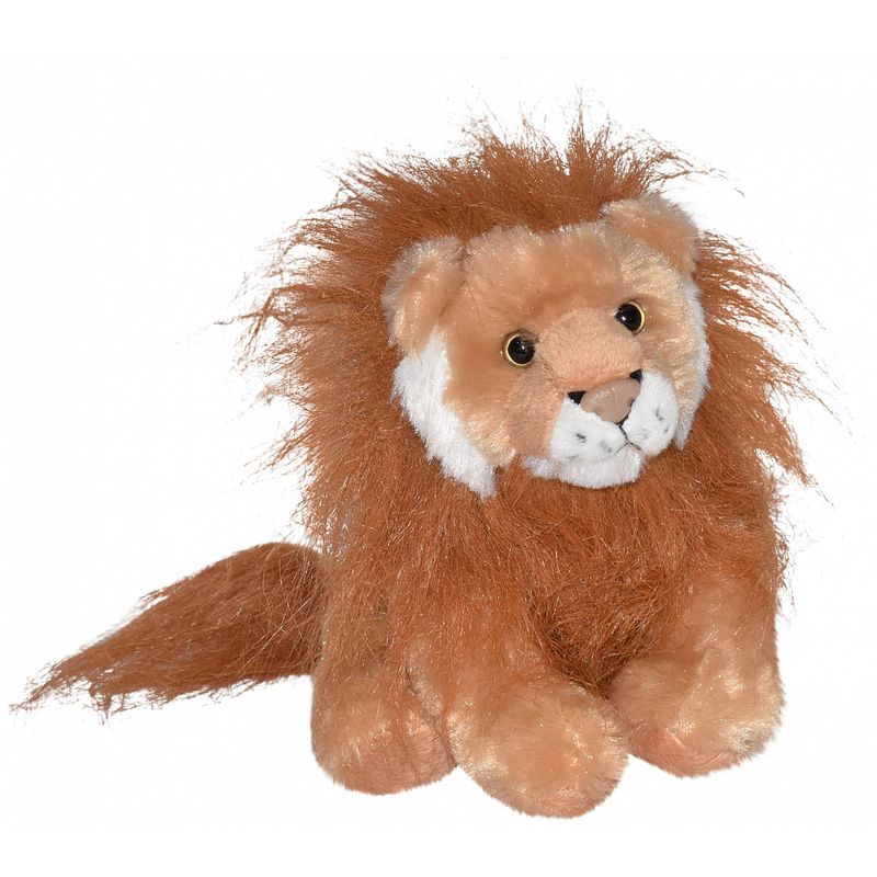 Foto van Wild republic knuffel leeuw junior 20 cm pluche lichtbruin