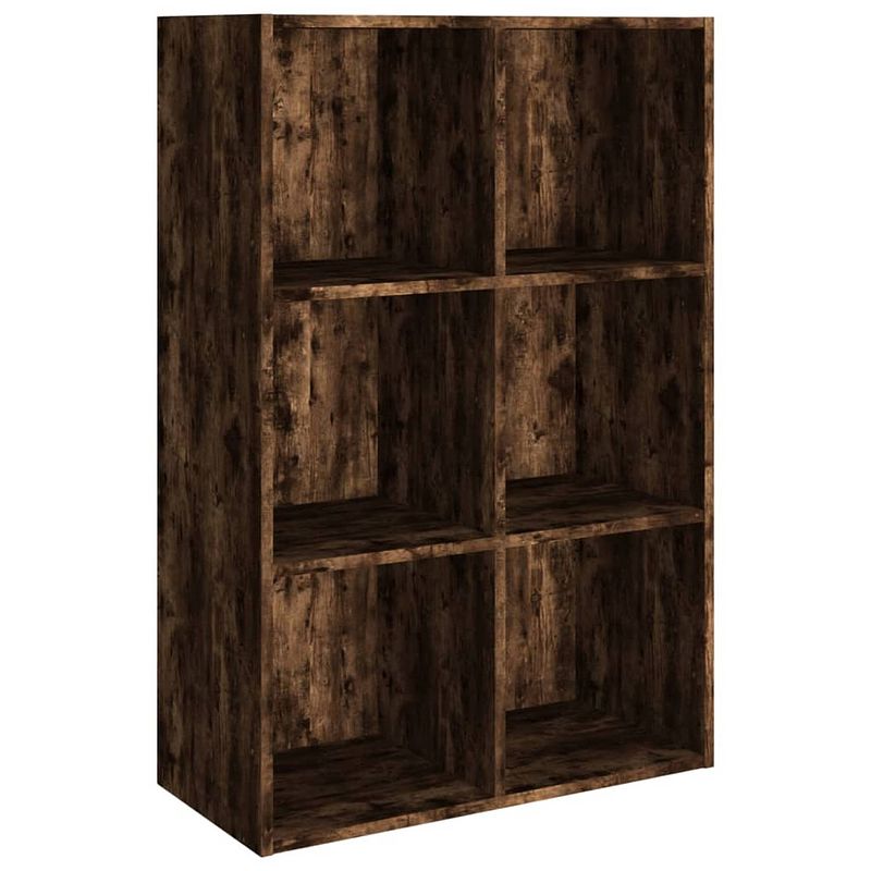 Foto van Vidaxl boekenkast/dressoir 66x30x98 cm bewerkt hout gerookt eikenkleur