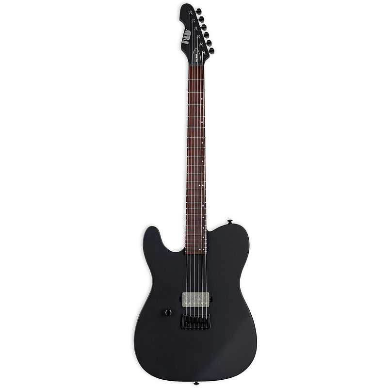 Foto van Esp ltd te-201 lh black satin linkshandige elektrische gitaar
