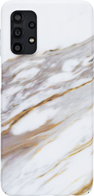 Foto van Bluebuilt white golden grey marble hard case samsung galaxy a32 5g back cover