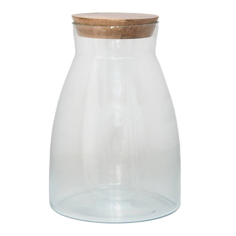 Foto van Clayre & eef transparente voorraadpot met deksel ø 18*26 cm 6gl3545