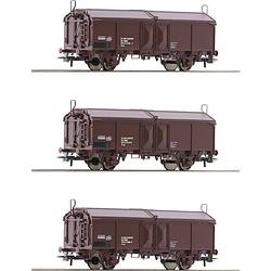 Foto van Roco 66178 h0 3-delige set schuifdakwagons van de öbb