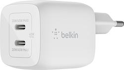 Foto van Belkin power delivery oplader 45w met 2 usb c poorten