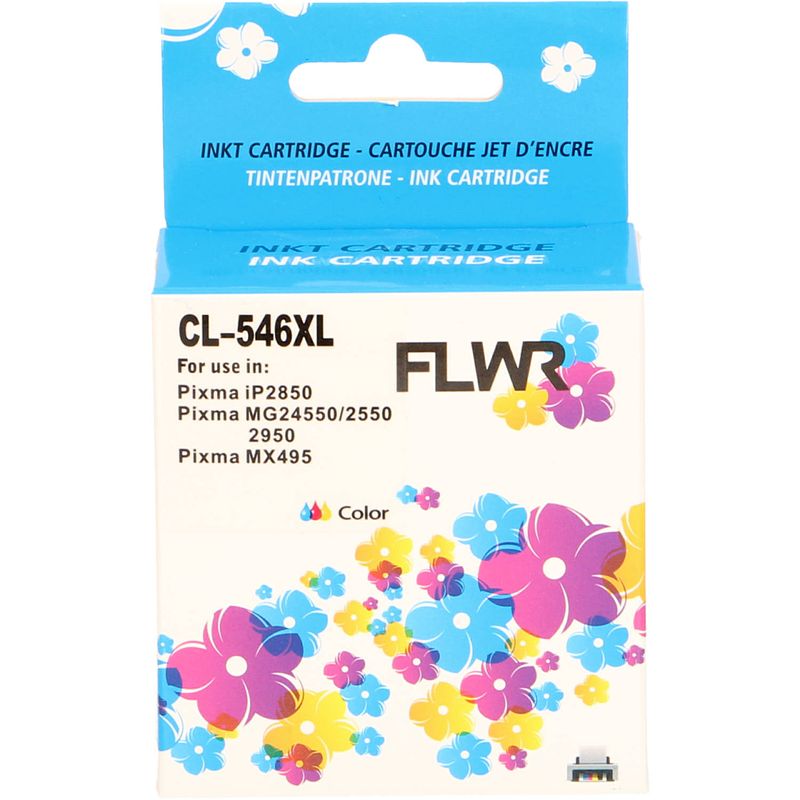 Foto van Flwr canon cl-546xl kleur cartridge