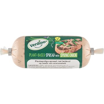 Foto van Verdino plantbased spread with spring onion 125g bij jumbo