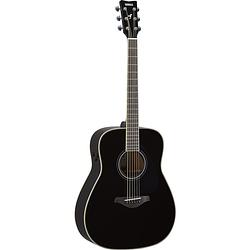 Foto van Yamaha fg-ta transacoustic black elektrisch-akoestische westerngitaar