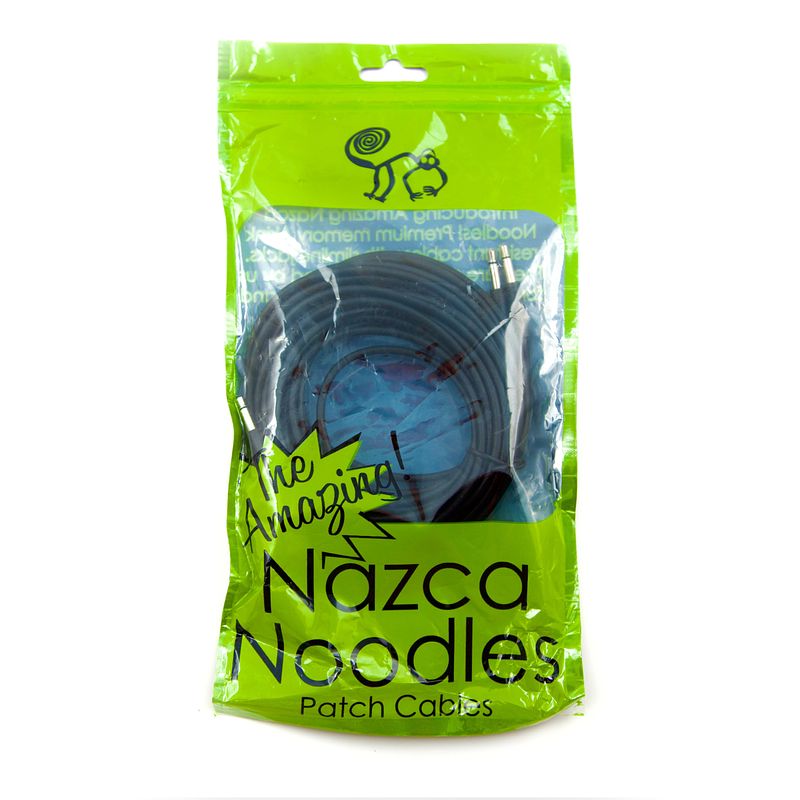 Foto van Cre8audio nazca noodles black 150 cm patchkabels (5 stuks)