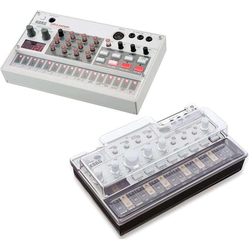 Foto van Korg volca sample + decksaver stofkap