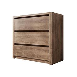 Foto van Meubella - dressoir monaco - eiken - 90 cm