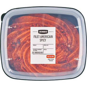 Foto van 2 voor € 4,50 | jumbo filet americain spicy 150g aanbieding bij jumbo