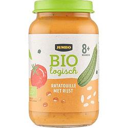 Foto van Jumbo babyvoeding biologisch ratatouille met rijst 8+ maanden 220g