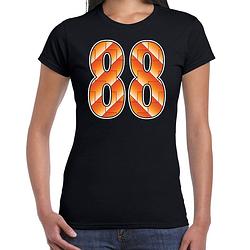 Foto van 1988 ek / nederlands elftal supporter t-shirt zwart voor dames 2xl - feestshirts