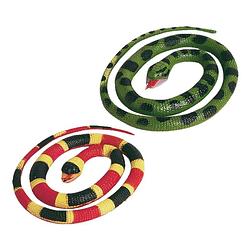 Foto van Setje van 2x rubberen nep/namaak slangen van 65 cm - speelfiguren