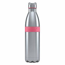 Foto van Boddels twee thermosfles drinkfles - 0,8 liter - rvs/framboos