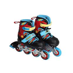 Foto van Laubr skeelers streetrunner abec 5 maat 31-34 multicolor - zwart