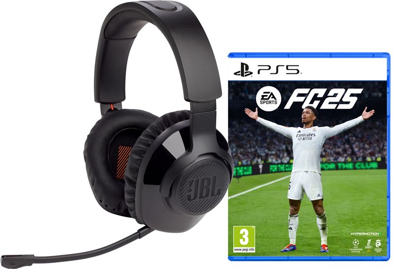 Foto van Jbl quantum 350 wireless + ea sports fc 25 ps5