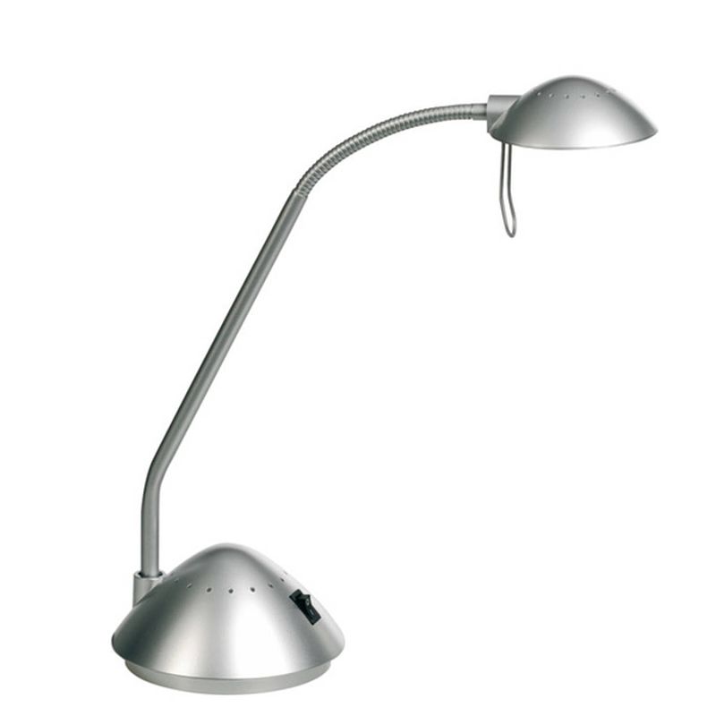 Foto van Bureaulamp alco halogeen g4 230/12v, 20w, zilver