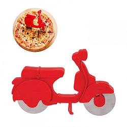Foto van Balvi scooter pizzasnijder - kunststof met metaal - rood