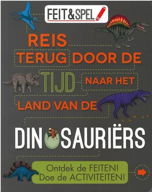 Foto van Feit&spel dinosauriërs - feiten en activiteitenboek - rebo productions - hardcover (9781474806039)