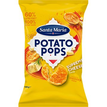 Foto van Santa maria potato pops supreme cheese flavor 100g bij jumbo