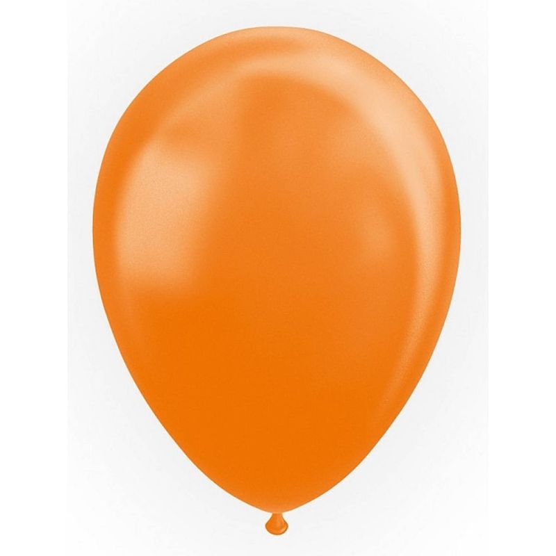 Foto van Wefiesta ballonnen 30,5 cm latex oranje parelmoer 25 stuks