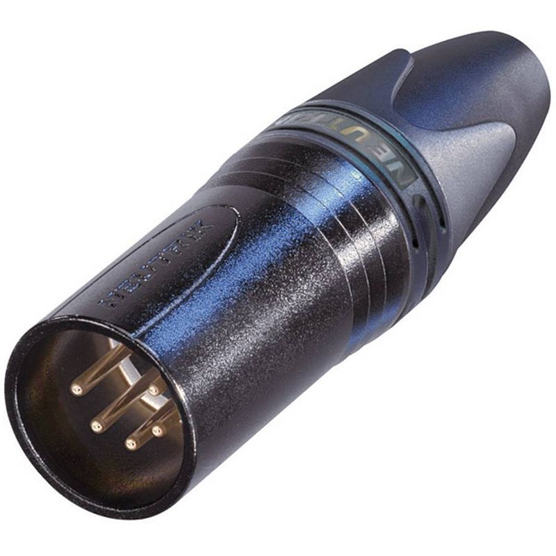 Foto van Neutrik nc5mxx-b xlr-connector stekker, recht aantal polen: 5 zwart 1 stuk(s)