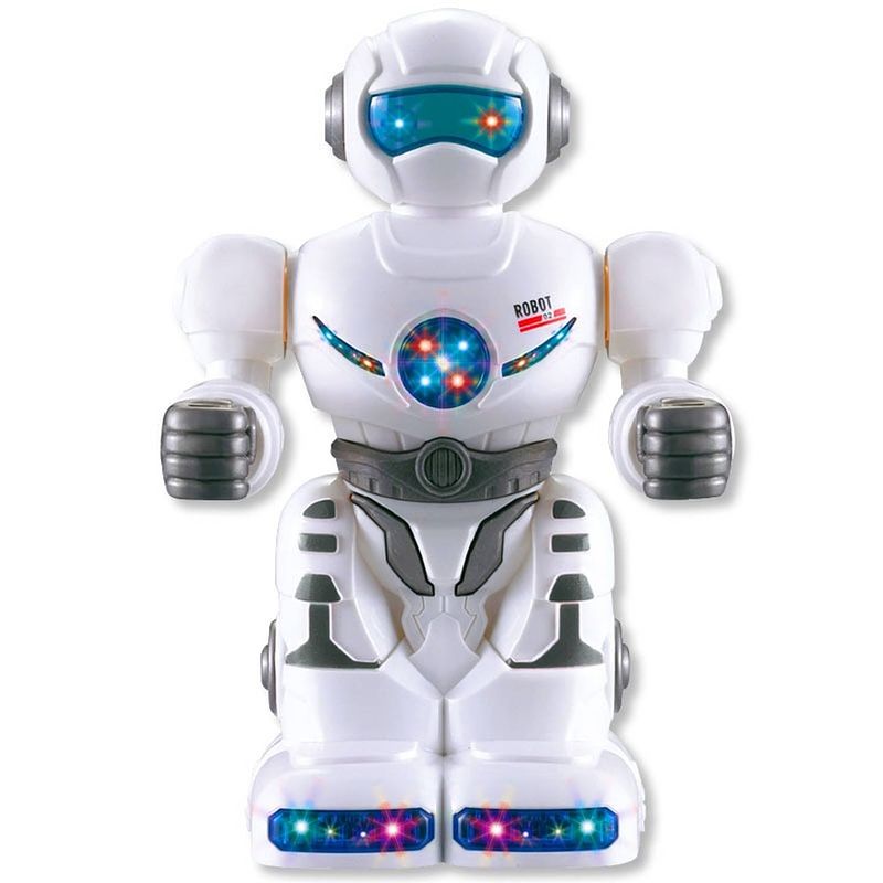 Foto van Jonotoys robot met licht en geluid 18 cm wit