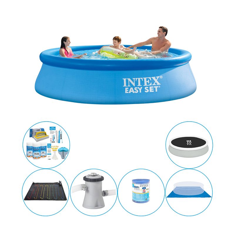 Foto van Zwembad combinatie deal - intex easy set rond 305x76 cm