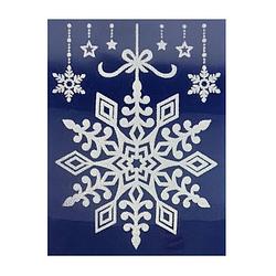 Foto van Peha stickervel kerst sneeuwvlokken 29,5 x 40 cm wit