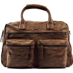 Foto van Bicky bernard laptoptas omhang hand & schoudertas western bag - laptop 15.4 inch bruin