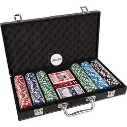 Foto van Pokerset koffer kunstleer 300 chips