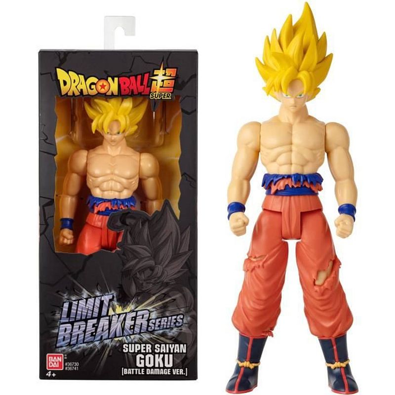 Foto van Bandai db giant limit breaker super saiyan goku-figuur (battle damage ver.)