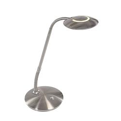 Foto van Moderne tafellamp - steinhauer - kunststof - modern - led - l: 15,5cm - voor binnen - woonkamer - eetkamer - zilver