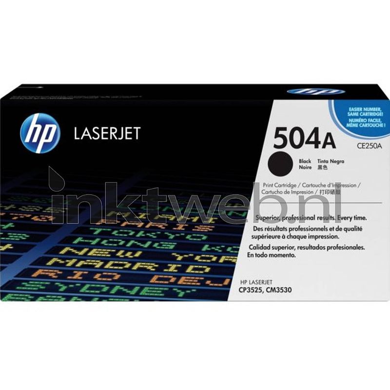 Foto van Hp 504a toner zwart toner