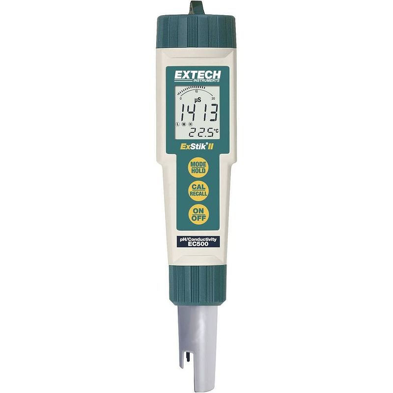 Foto van Extech ec500 combimeter total dissolved solids (tds), geleidingsvermogen, ph-waarde, saliniteit, temperatuur