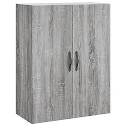 Foto van Vidaxl wandkast 69,5x34x90 cm bewerkt hout grijs sonoma eikenkleurig