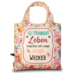 Foto van Punta shopper dames 12 liter polyester roze/wit/groen