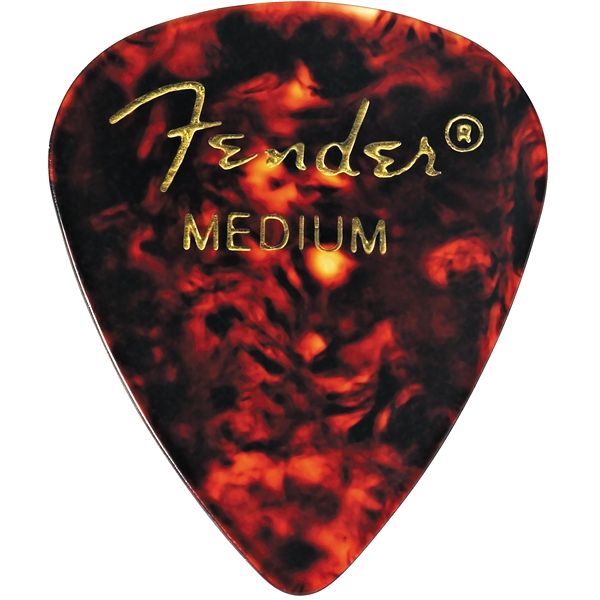 Foto van Fender 351 tortoise shell medium (set van 12 plectrums)