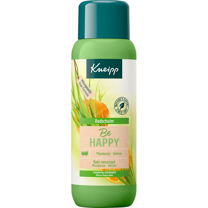 Foto van Kneipp badschuim be happy mandarin & vetiver