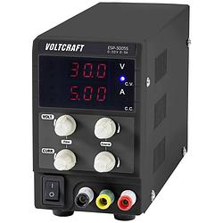 Foto van Voltcraft esp-3005s labvoeding, regelbaar 0 - 30 v 0 - 5 a 150 w steekaansluiting 4 mm smal model aantal uitgangen: 1 x