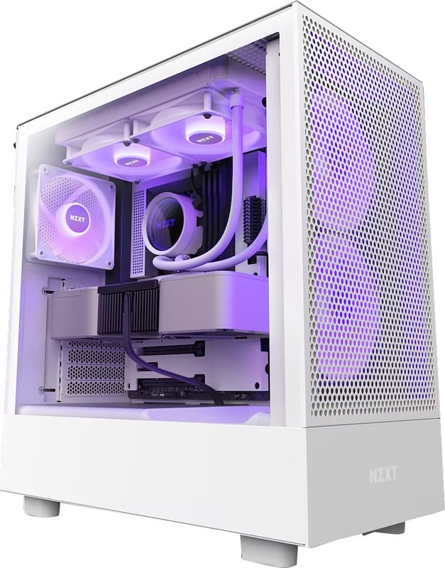 Foto van Nzxt h5 flow rgb - white - 2023 model