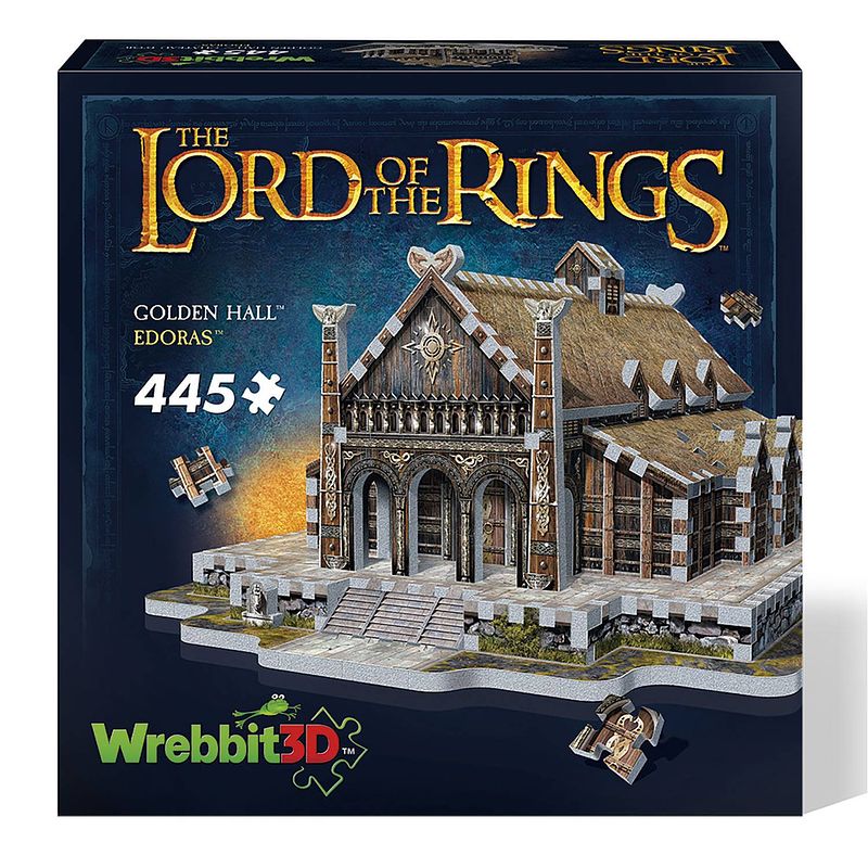 Foto van Wrebbit wrebbit 3d puzzle - lord of the rings edoras-golden hall (460)