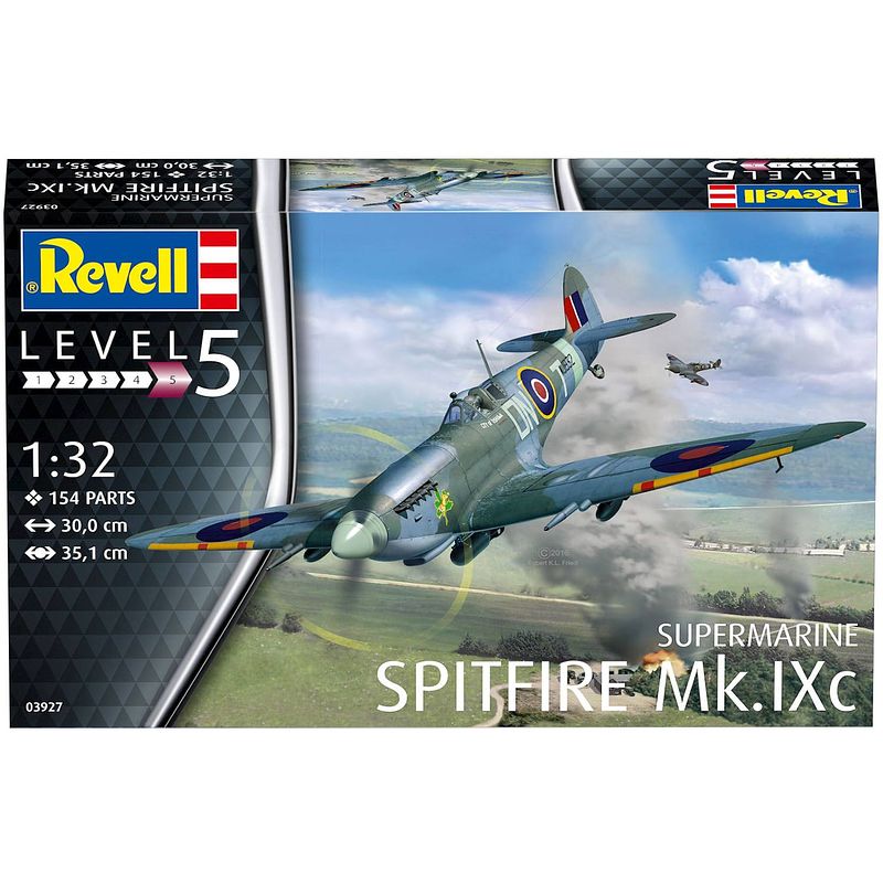 Foto van Supermarine spitfire mk.ixc revell - schaal 1 -32 - bouwpakket revell luchtvaart