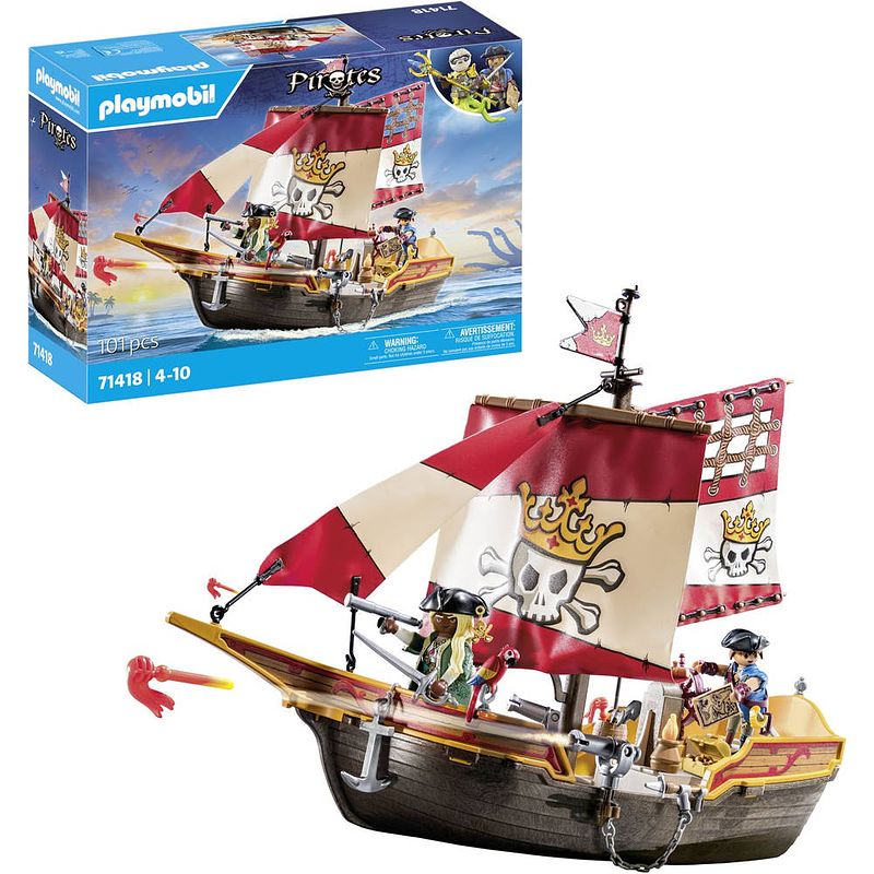 Foto van Playmobil pirates piratenschip 71418