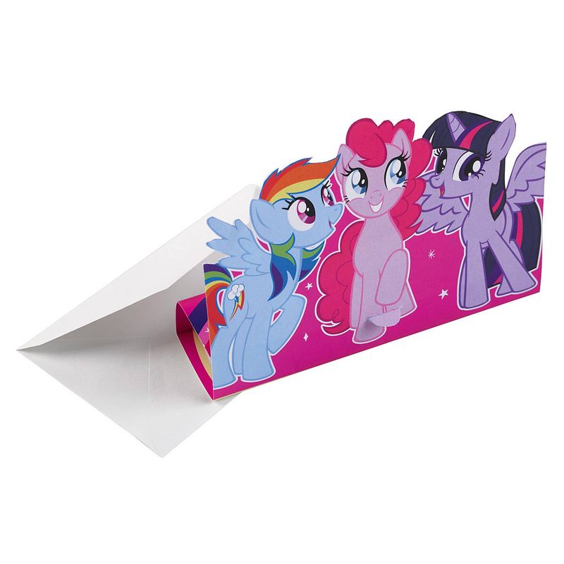 Foto van Amscan uitnodigingen my little pony 8 stuks