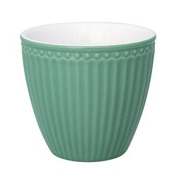 Foto van Greengate espressokopje (mini latte cup) alice dusty groen - 125ml