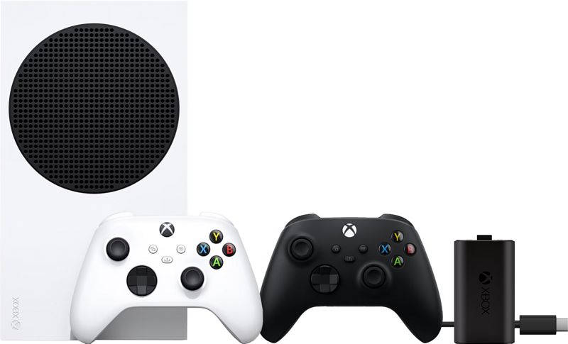 Foto van Xbox series s + wireless controller carbon zwart + play & charge kit