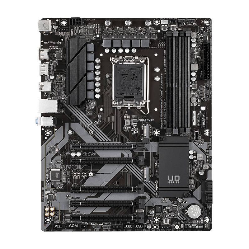 Foto van Gigabyte b760 ds3h ddr4 moederbord socket intel 1700 vormfactor atx moederbord chipset intel® b760 express