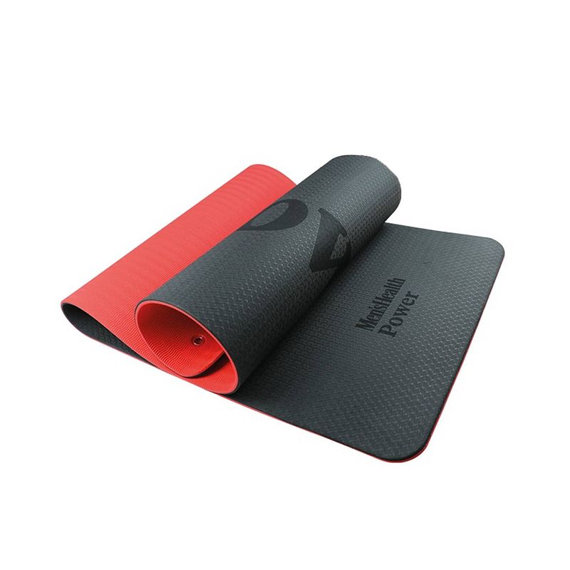 Foto van Men's health gym mat - fitnessmat - yogamat -173 x 61 x 0,6 cm