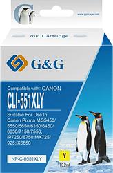 Foto van G&g cli-551xl cartridge geel